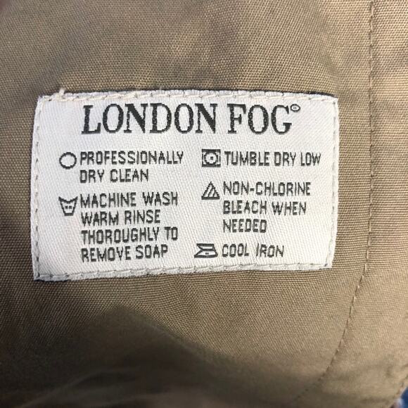 London Fog Vintage Tan Trench Coat Men's size 40 Regular - Picture 2 of 11